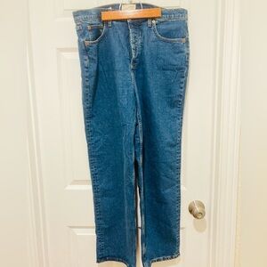 NEW Universal Thread Women’s size 14 Highest Rise Straight Jeans in Deep Blue